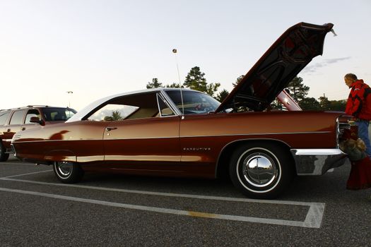 GLOUCESTER, VA, USA - OCTOBER 14: Vintage Pontiac Executive in the Middle Peninsula Classic Cruisers Club weekly Car Show. Main Street Center. October 14, 2011 in Gloucester, VA, USA