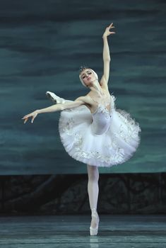 CHENGDU - DECEMBER 24: Russian royal ballet perform Swan Lake ballet at Jinsha theater December 24, 2008 in Chengdu, China.