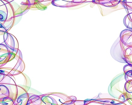 Ticket colored fantasy about a white background