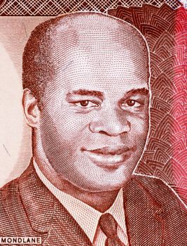 Eduardo Mondlane on 1000 Meticais 1991 Banknote from Mozambique. President of Mozambique during 1962-1969.