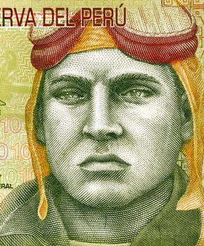 Jose Quinones Gonzales (1914-1941) on 10 Nuevos Soles 2009 Banknote from Peru. Peruvian military aviator and national aviation hero.