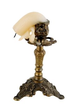 Bronze candlestick. Is used to illuminate the premises