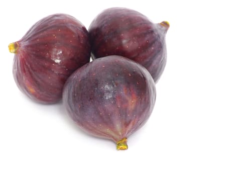 Fresh figs isolated on white
