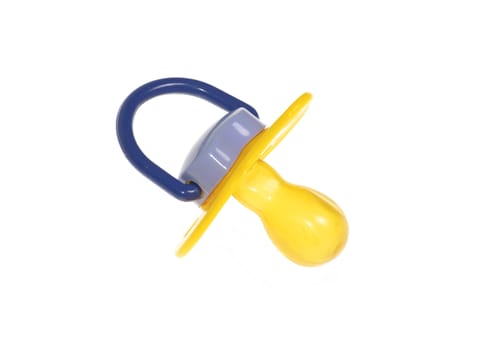 baby's dummy on a white background