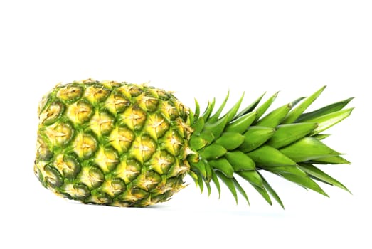 fresh pineapple isolated on the white background