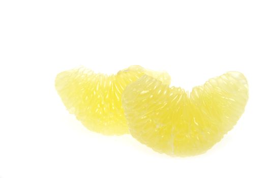 halves grapefruit isolated on a white
