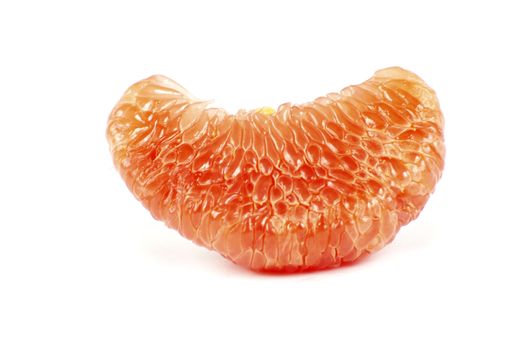 halves grapefruit isolated on a white