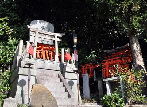 Fushimi Inari-taisha Shrine in Kyoto, Japan, This shrine dedicated to the god of rice and sake 