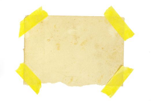 piece of sheet on a white background