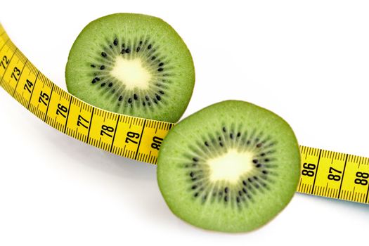 Healthy living concept isolated on a white background.