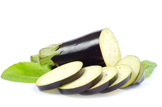 aubergine isolated on white background