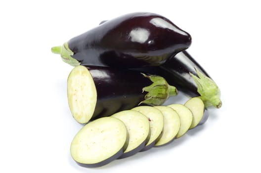 aubergine isolated on white background
