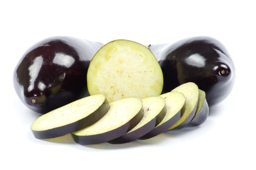 aubergine isolated on white background