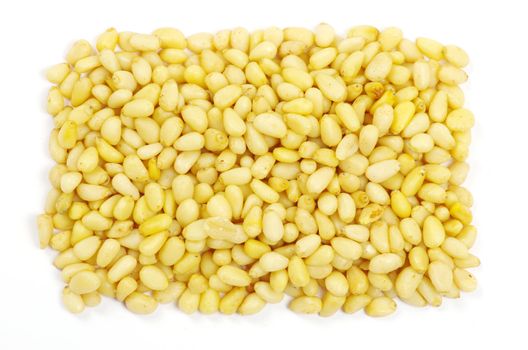 pine nuts isolated on a white background