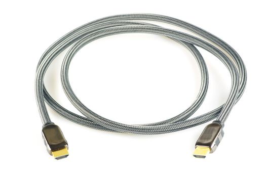 HDMI cable isolated on white background