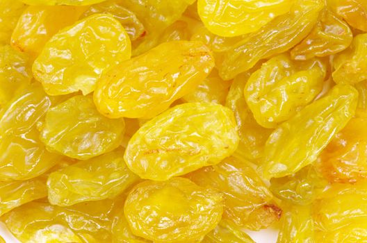 a closeup of dark brown raisins