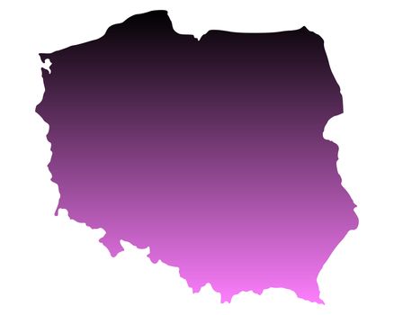 Map of Poland