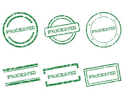 Processed stamps