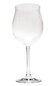 Wine glass isolated on a white background. File contains clipping path.