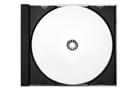 Disc labeling element isolated on a white background. File contains clipping path.
