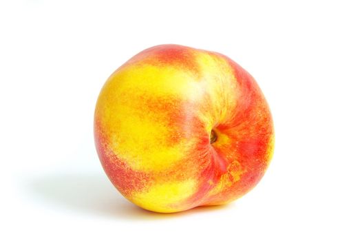 Peach isolate over white background