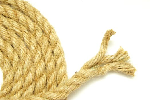 rope isolated on a white background