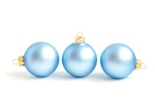 Christmas balls isolated on the white background