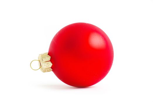 christmas balls isolated on the white background