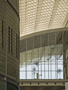 pathway through the shopping center