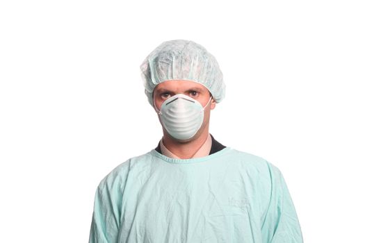 Nurses over white background studio