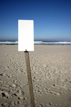 beach publicity in blue sky