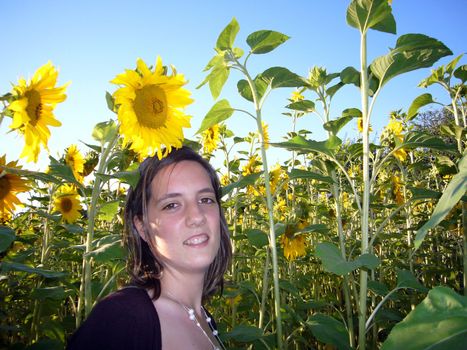 Fashion Girl in the garden