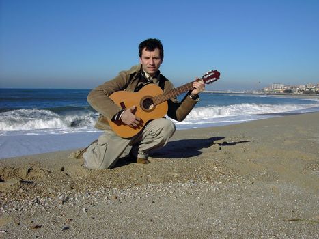 musician playing a string instrument