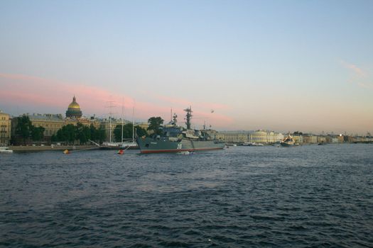 Military boats docked at the end of the day.
My other pictures of Saint Petersburg.