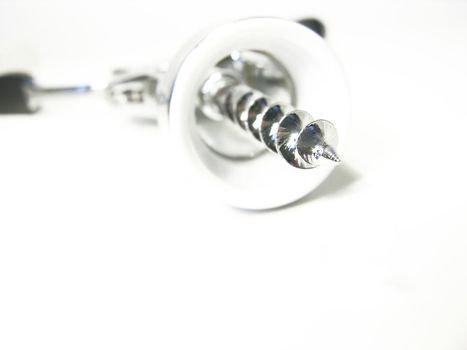 corkscrew isolated in white
