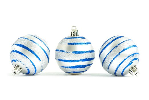 christmas balls isolated on a white background