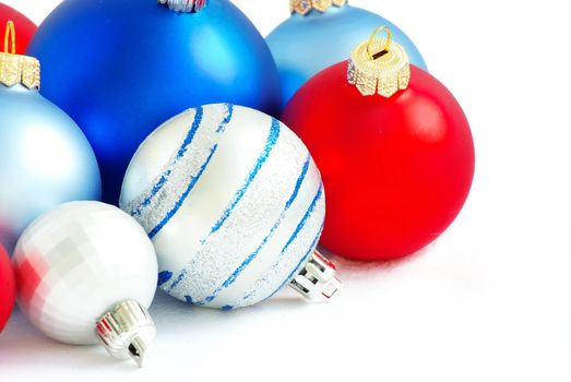 Christmas decoration isolated on the white background