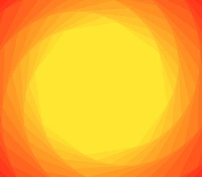 Orange spiral with yellow center