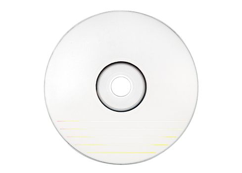 Blank CD isolated on a white background. File contains clipping path.