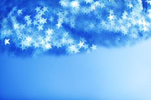 blue bokeh background close up