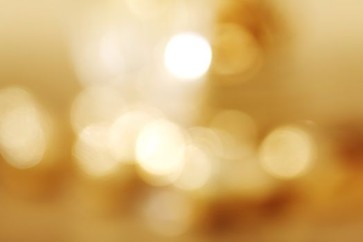 golden bokeh background close up