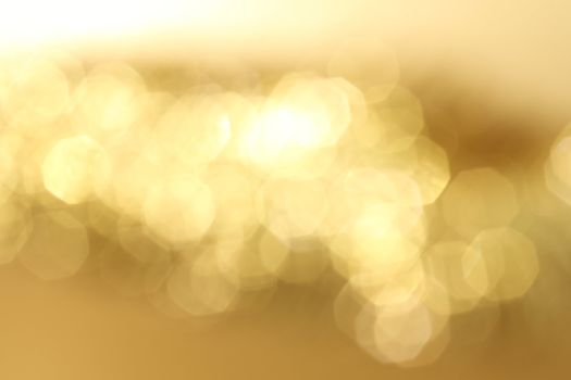 golden bokeh background close up
