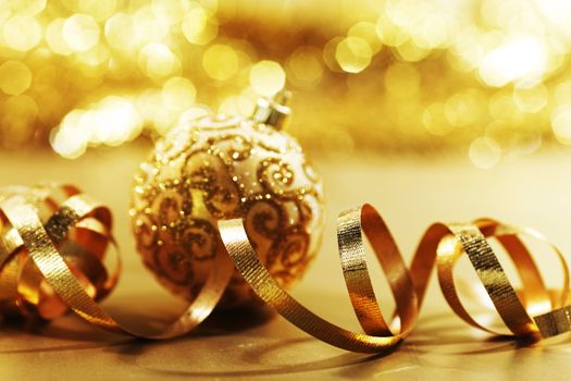 golden christmas card holiday background