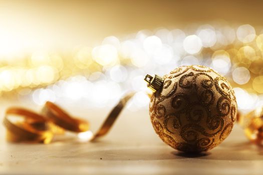 golden christmas card holiday background