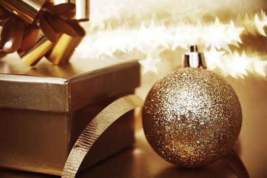 christmas background close up on star background