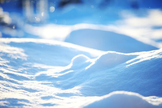 snow background close up