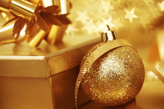 christmas background close up on star background
