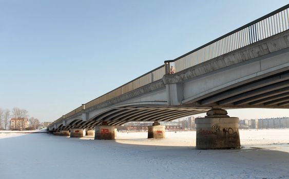 Bridge over frozen waters