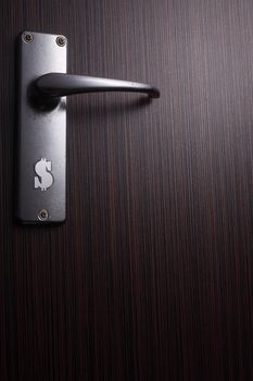 stock image of the door handle