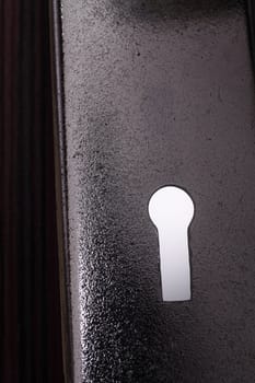 stock image of the close up of the key hole